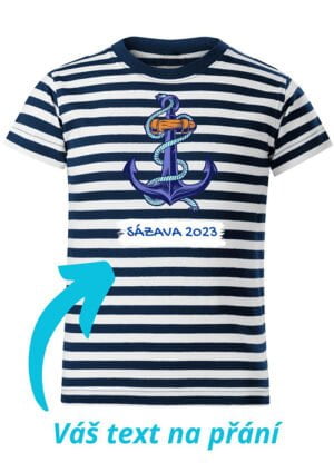 Dětské tričko "Sailor" - Kotva+text na přání